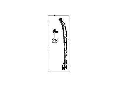 Acura 72336-TYA-A01 Gap Seal, Front Right Door