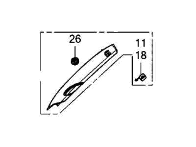 Acura 84159-TYA-A01ZA Garnish Component Left (Alluring Ecru)