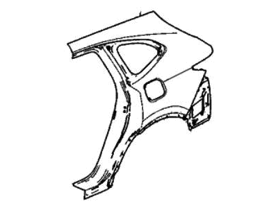 Acura 04646-TYA-A00ZZ Panel Set Left, Rear Out