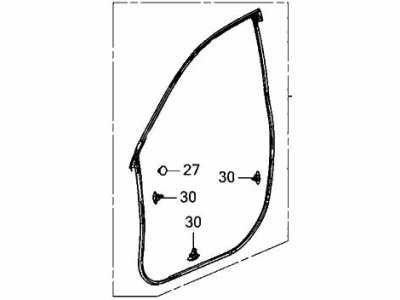 Acura MDX Weather Strip - 72310-TYA-A01