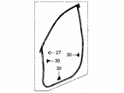 Acura MDX Weather Strip - 72350-TYA-A01