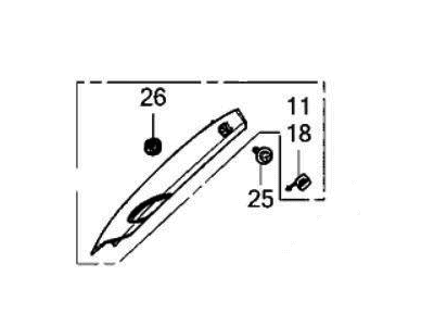 Acura 84109-TYA-A01ZA Garnish Component Right (Alluring Ecru)