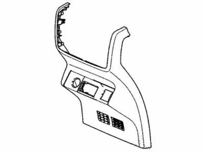 Acura 83451-TYA-A03ZA Rear Consol (Deep Black)