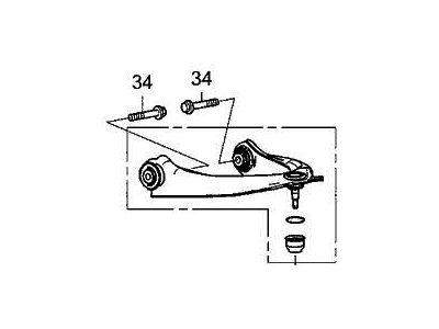 Acura MDX Control Arm - 51510-TYA-A01