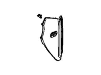 Acura 77215-TYA-A03ZA Lid, Driver Side (Deep Black)