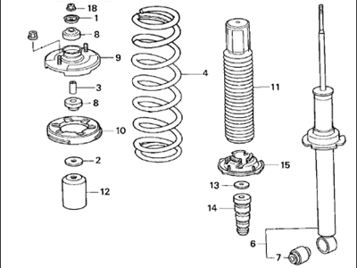 thumbnail image 2 of Topcn-autoparts Front Complete Struts & Coil Spring Assemblies Pair For 2001-2003 Acura CL 2 of 6