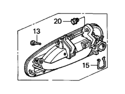 2003 Acura CL Door Handle - 72140-S3M-A11ZK