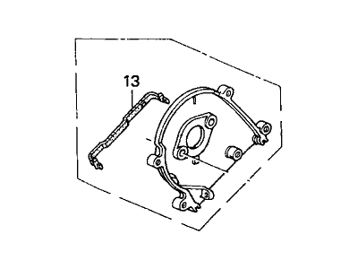 Acura 11870-PGE-A10 Plate Assembly, Rear Timing Belt Back Cover