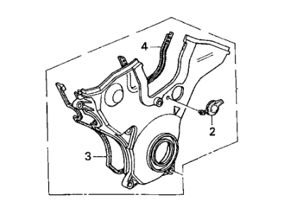 Acura 11860-PGE-A10 Plate Assembly, Front Timing Belt Back Cover