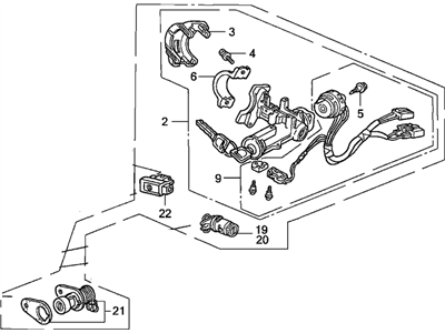 1993 Acura Integra Turn Signal Switch - 35250-SK7-A03