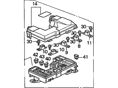 1991 Acura Integra Fuse Box - 38250-SK7-A02