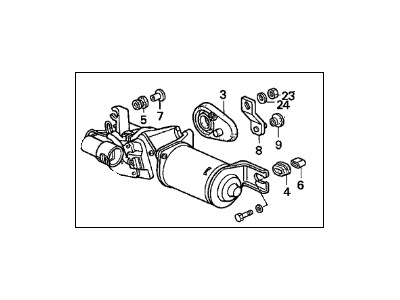 1991 Acura Integra Wiper Motor - 76505-SK7-A01