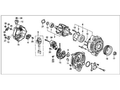 Acura 31100-PR4-C02 Alternator Assembly (Cjp92) (Denso)