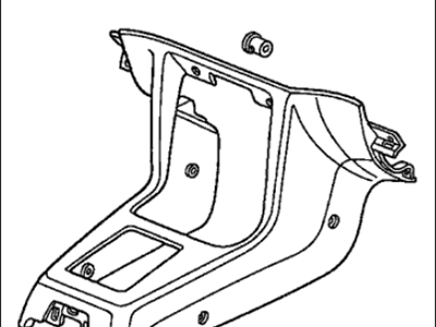 Acura 77292-SK7-A01ZB Console, Front (Palmy Blue)