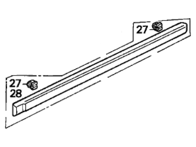 1993 Acura Integra Door Moldings - 75322-SK7-A02