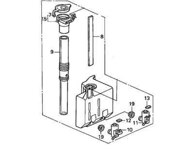 1993 Acura Integra Washer Reservoir - 76801-SK7-A01