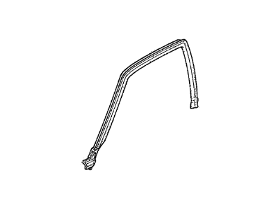 Acura 72381-SK7-013 Weatherstrip, Right Front Door (Upper)