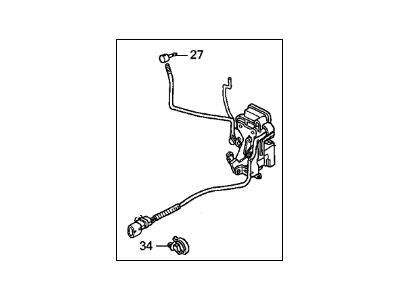 1991 Acura Integra Door Lock Actuator - 72110-SK7-A02