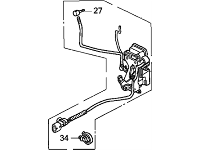 1993 Acura Integra Door Lock Actuator - 72150-SK7-A02