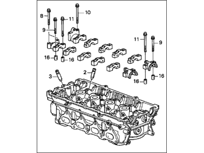 Acura 12100-PR4-A00 Cylinder Head Assembly