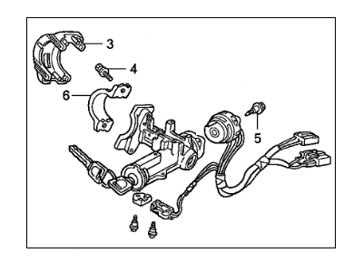 Acura Integra Ignition Lock Assembly - 35100-SK7-A02