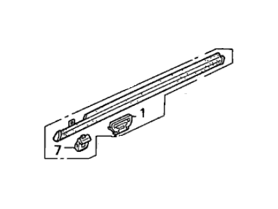 Acura 72410-SK7-003 Passenger Side Door Molding Assembly