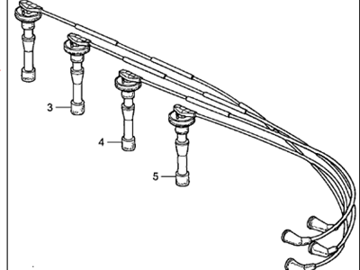 Acura Integra Spark Plug Wire - 32701-PR4-A00