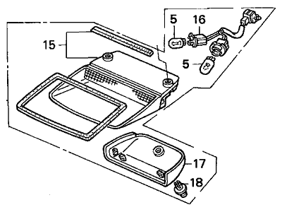 1991 Acura Integra Brake Light - 34270-SK7-A02