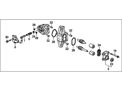 Acura Integra Power Steering Pump - 56110-PR3-020