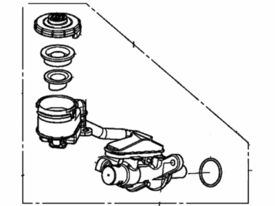 2017 Acura ILX Brake Master Cylinder - 46100-TV9-A02