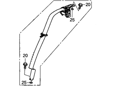 Acura ILX Seat Belt - 04824-TX6-A01ZD