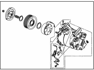 Acura ILX A/C Compressor - 38800-R4H-A11RM