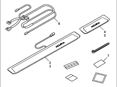 Acura 08E12-TX6-212A Trim Door Sill Nh-690L