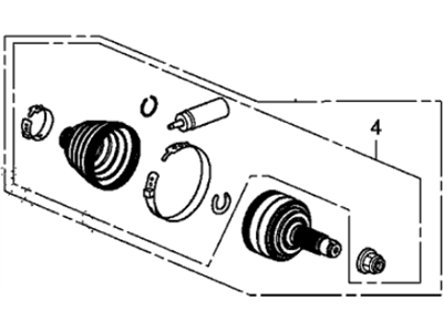 Acura 44014-TRX-306 Joint Set,Outboard