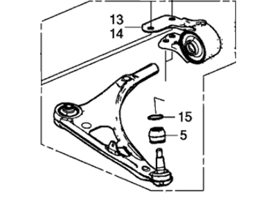 Acura 51350-T6Z-A00 Right Front Arm (Lower)