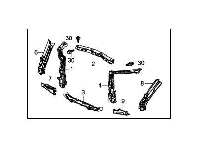 Acura 60400-TRX-315ZZ Front Bulkhead