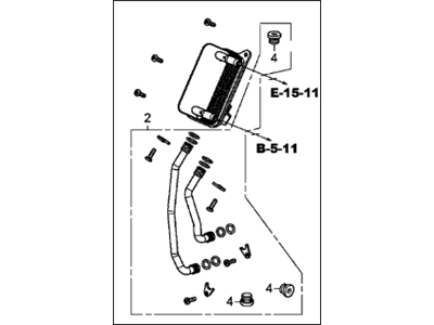 Acura TLX Oil Cooler - 06224-5J4-010