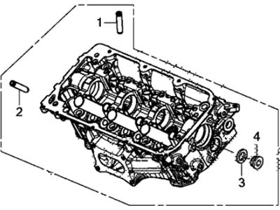 Acura MDX Cylinder Head - 12300-R9P-810