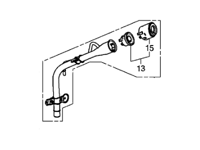 Acura 06160-TRX-A11 Fuel Filler Pipe Assembly