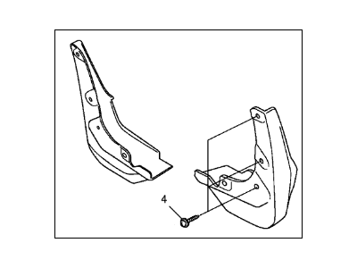 Acura 08P08-TZ5-200R1 Front Right Passenger Mud Flap Guard