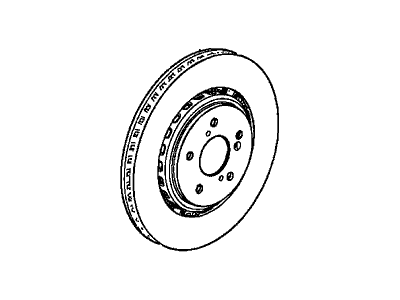 Acura 45251-TRX-A01 Disk, Front Brake (17")