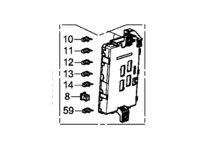 Acura 38210-TZ5-A22 Passenger Fuse Box Assembly