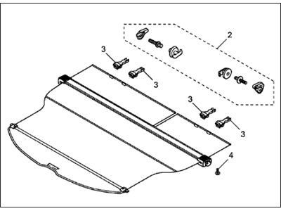 Acura 08U35-TZ5-211 Cargo Cover Nh-690L