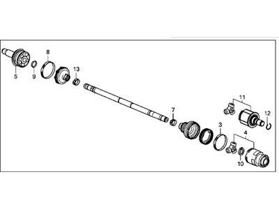 Acura 42310-TRX-A01 Passenger Side Driveshaft Assembly