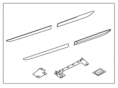Acura MDX Door Moldings - 08P05-TZ5-291
