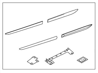 Acura 08P05-TZ5-241 Body Side Molding Nh-782M