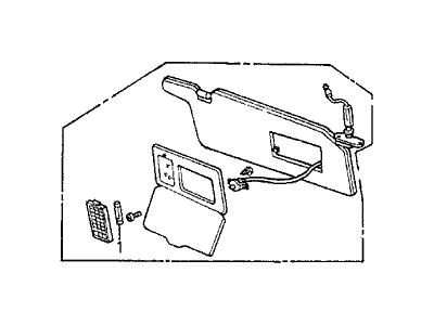 1989 Acura Legend Sun Visor - 83230-SD4-A22ZA