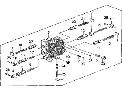 1987 Acura Legend Valve Body - 27700-PG4-030