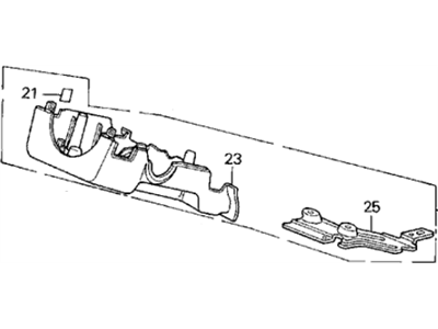 Acura 77360-SD4-A86ZE Cover Assembly, Column (Lower) (Graphite Black)