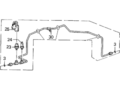 1986 Acura Legend A/C Hose - 80323-SD4-A01